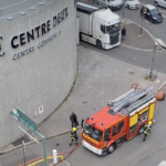 Incendie au Centre commercial Centre deux à Saint-Étienne