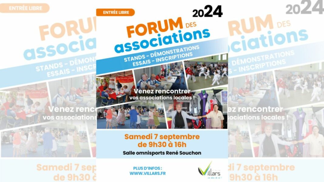 Villars : Le Forum des Associations 2024, Un rendez-vous incontournable ce 7 septembre !