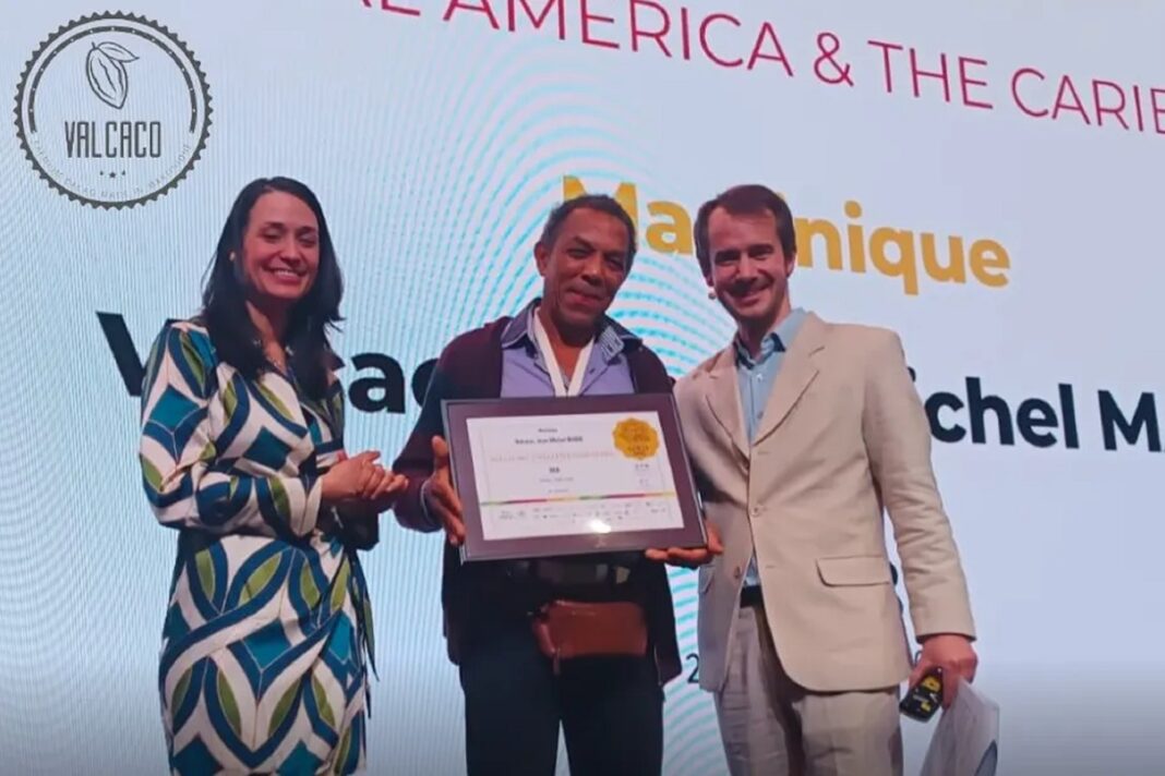 e cacao de Martinique sacré meilleur au monde au salon d'Amsterdam